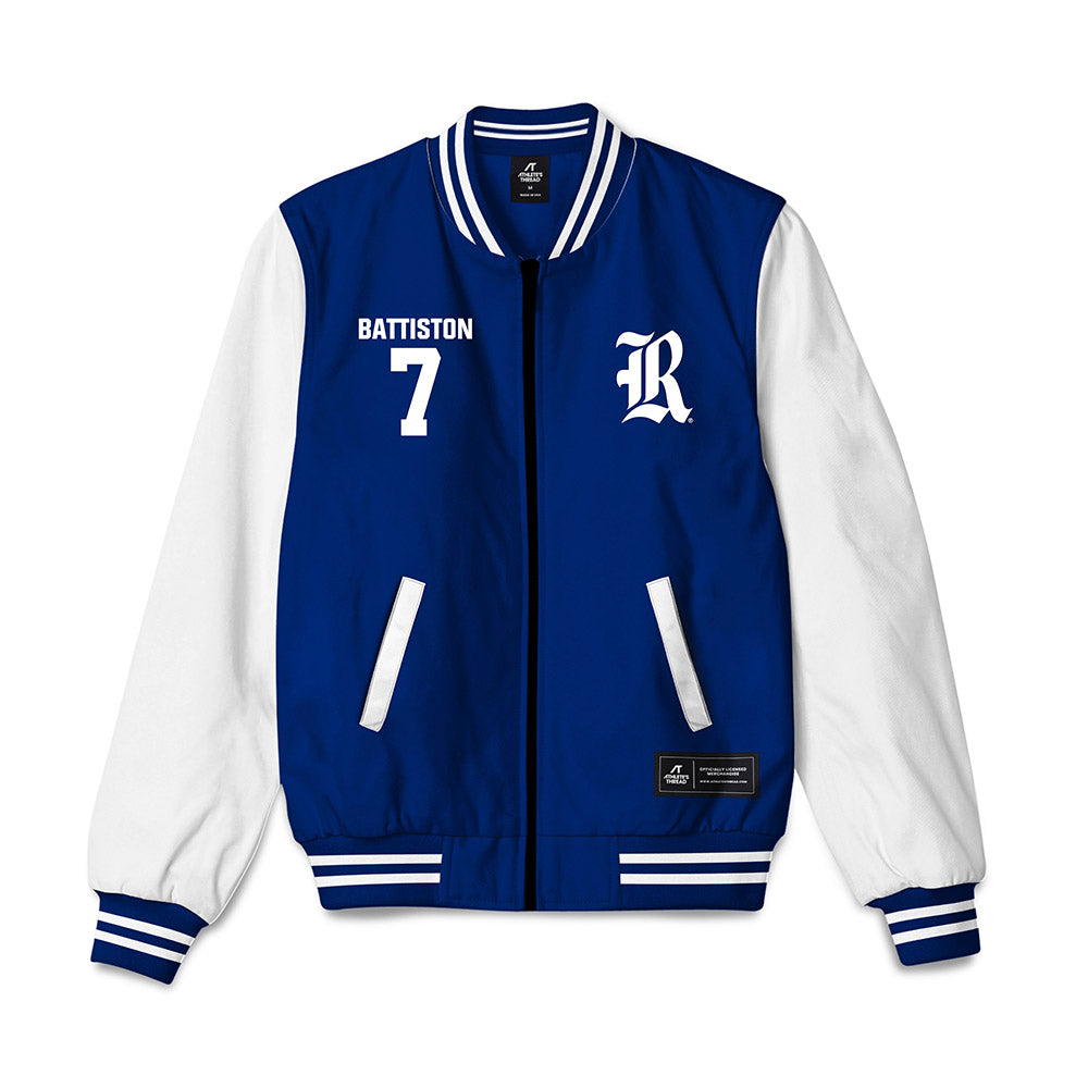 Rice - NCAA Women's Basketball : Louann Battiston - Bomber Jacket-0