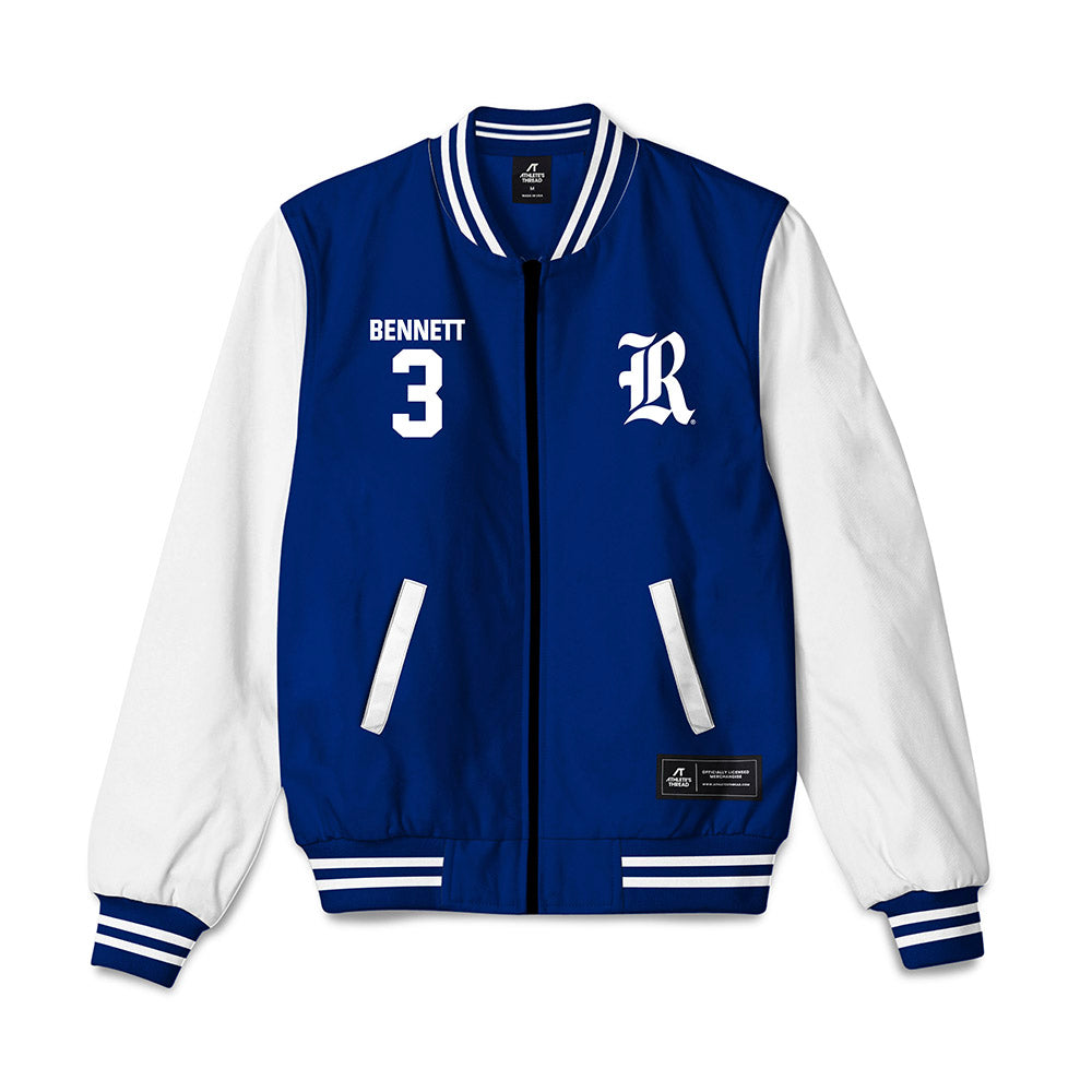 Rice - NCAA Football : Coleman Bennett - Bomber Jacket