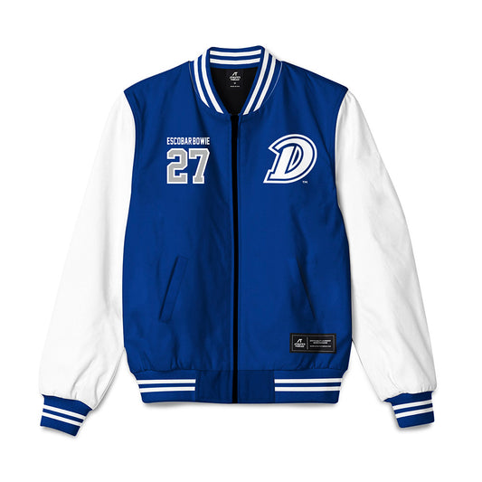 Drake - NCAA Men's Soccer : Zacarias Escobar-Bowie - Bomber Jacket