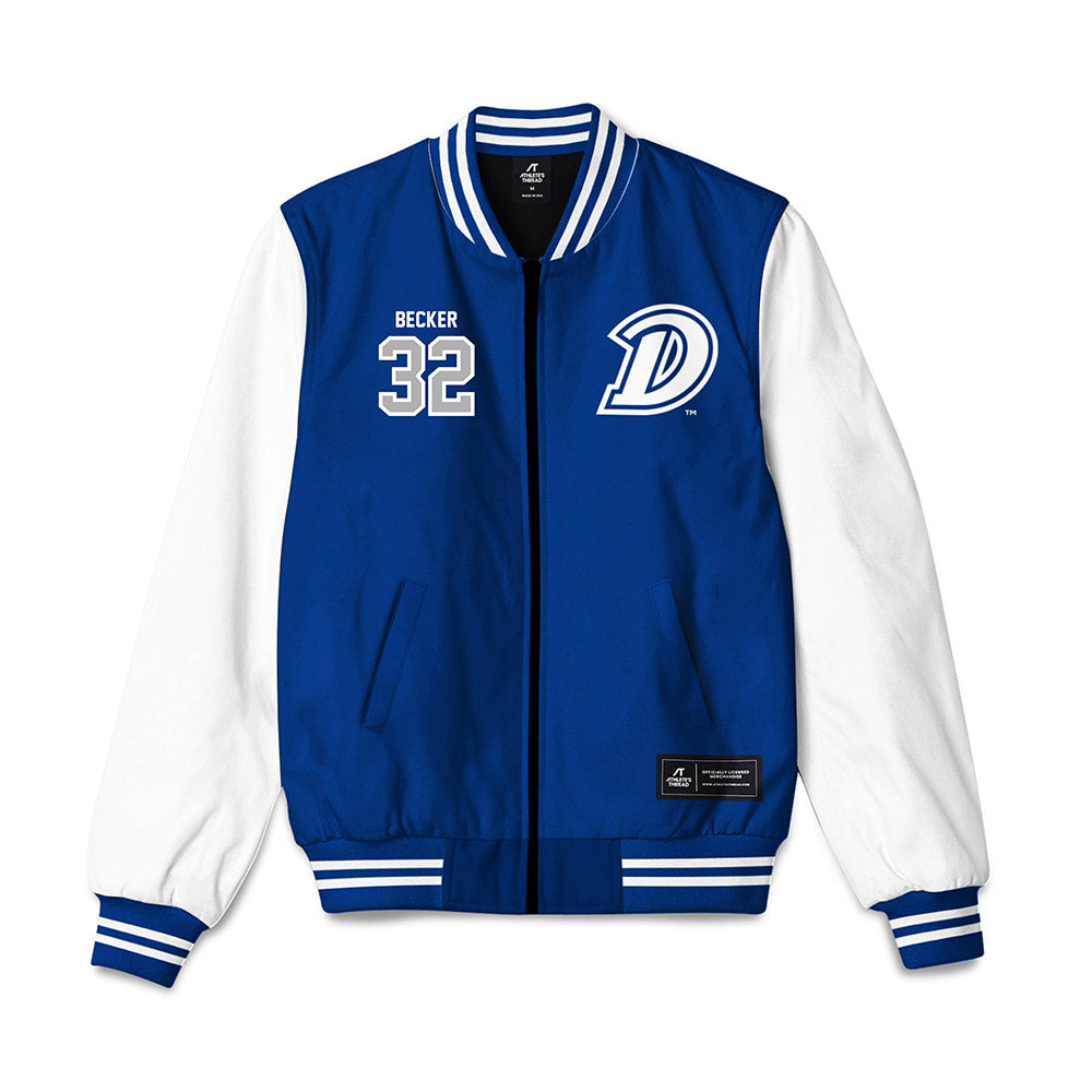 Drake - NCAA Women's Basketball : Courtney Becker - Bomber Jacket