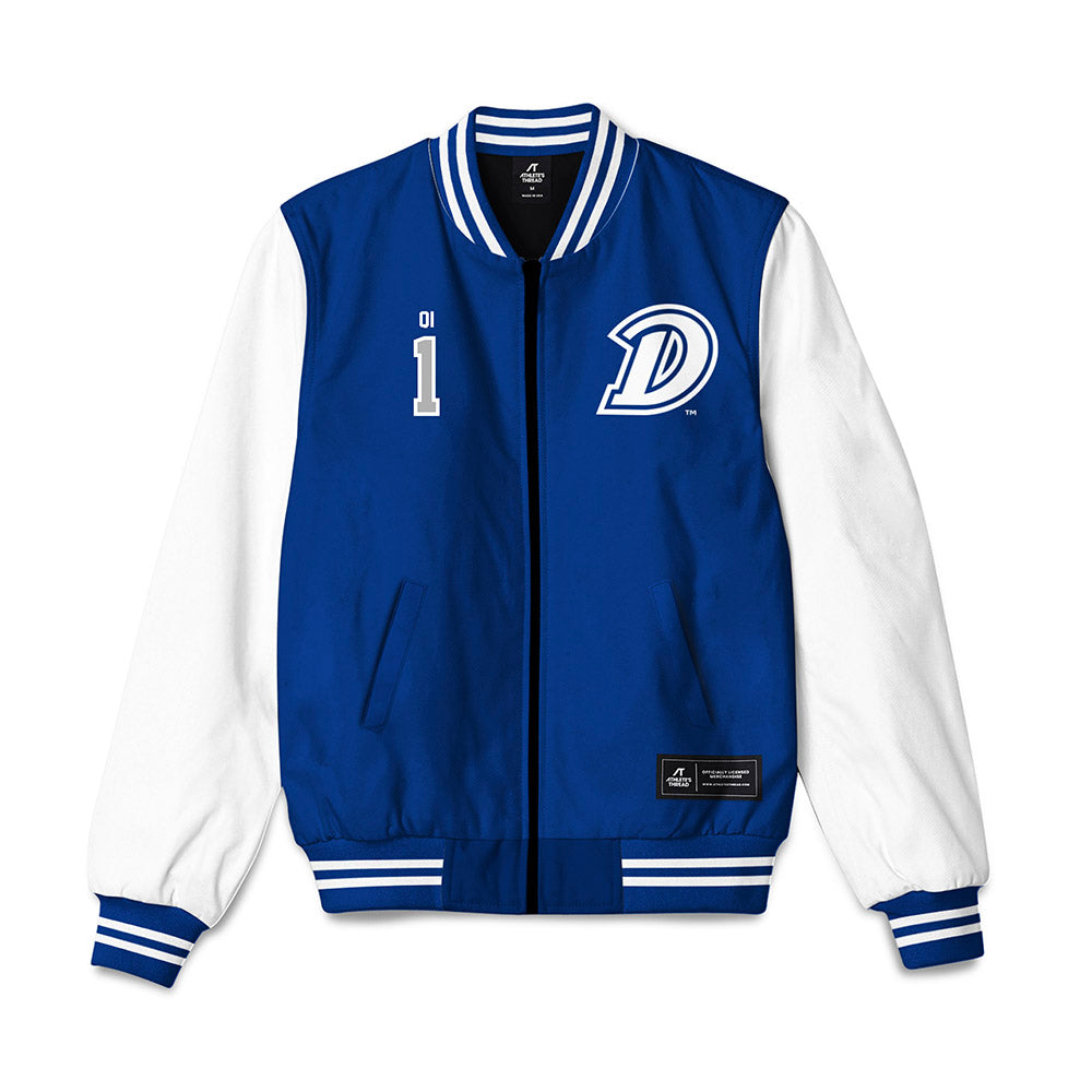 Drake - NCAA Men's Soccer : Kevin Qi - Bomber Jacket