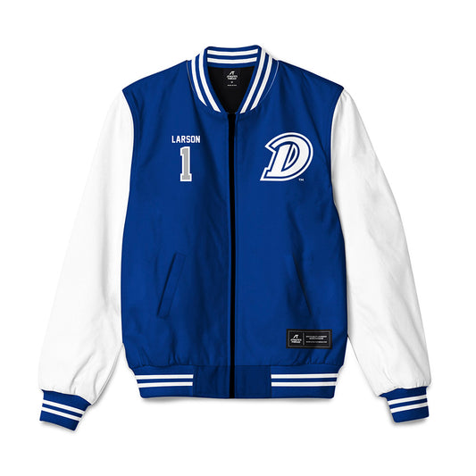 Drake - NCAA Men's Basketball : Owen Larson - Bomber Jacket-0
