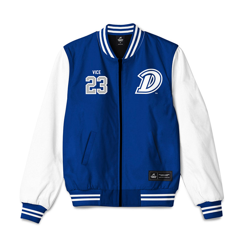 Drake - NCAA Women's Basketball : Quinn Vice - Bomber Jacket-0