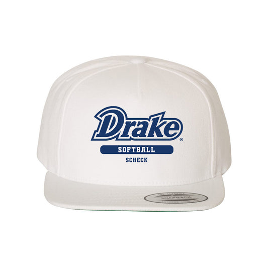 Drake - NCAA Softball : Jayme Scheck - Snapback Hat-0
