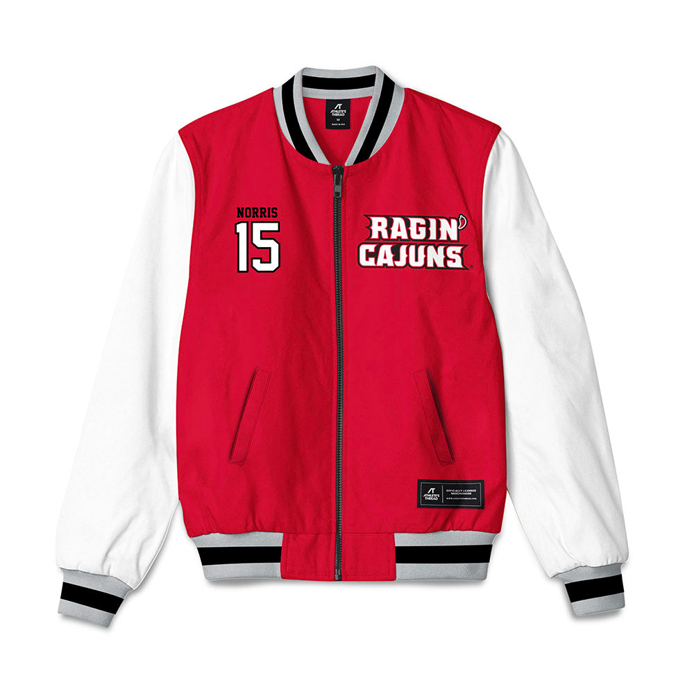 Louisiana - NCAA Football : Jacorian Norris - Bomber Jacket-0