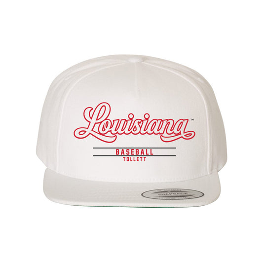 Louisiana - NCAA Baseball : JR Tollett - Snapback Hat-0