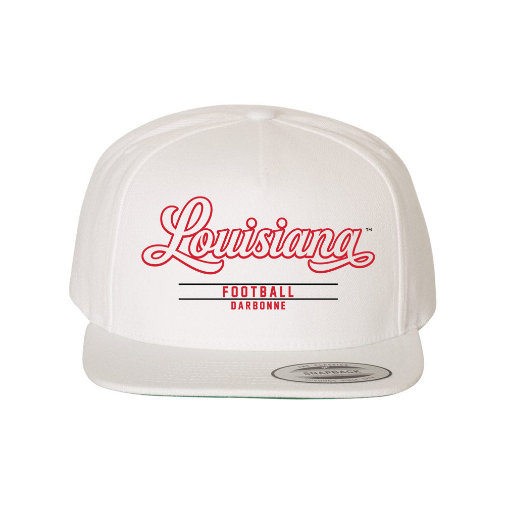 Louisiana - NCAA Football : Hayden Darbonne - Snapback Hat-0