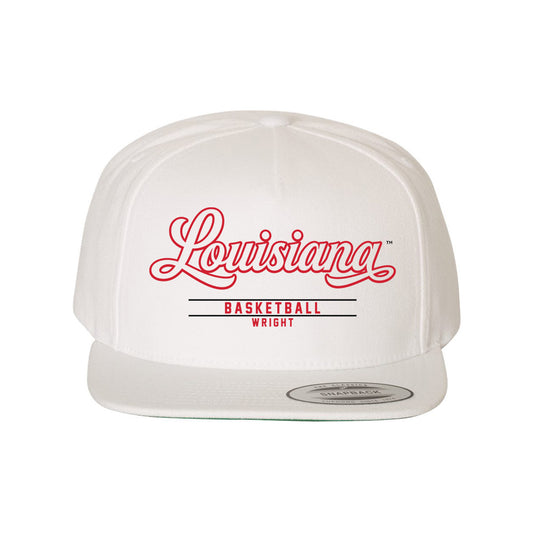 Louisiana - NCAA Men's Basketball : Christian Wright - Snapback Hat-0