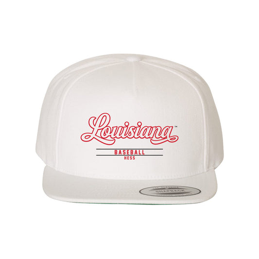 Louisiana - NCAA Baseball : Tate Hess - Snapback Hat