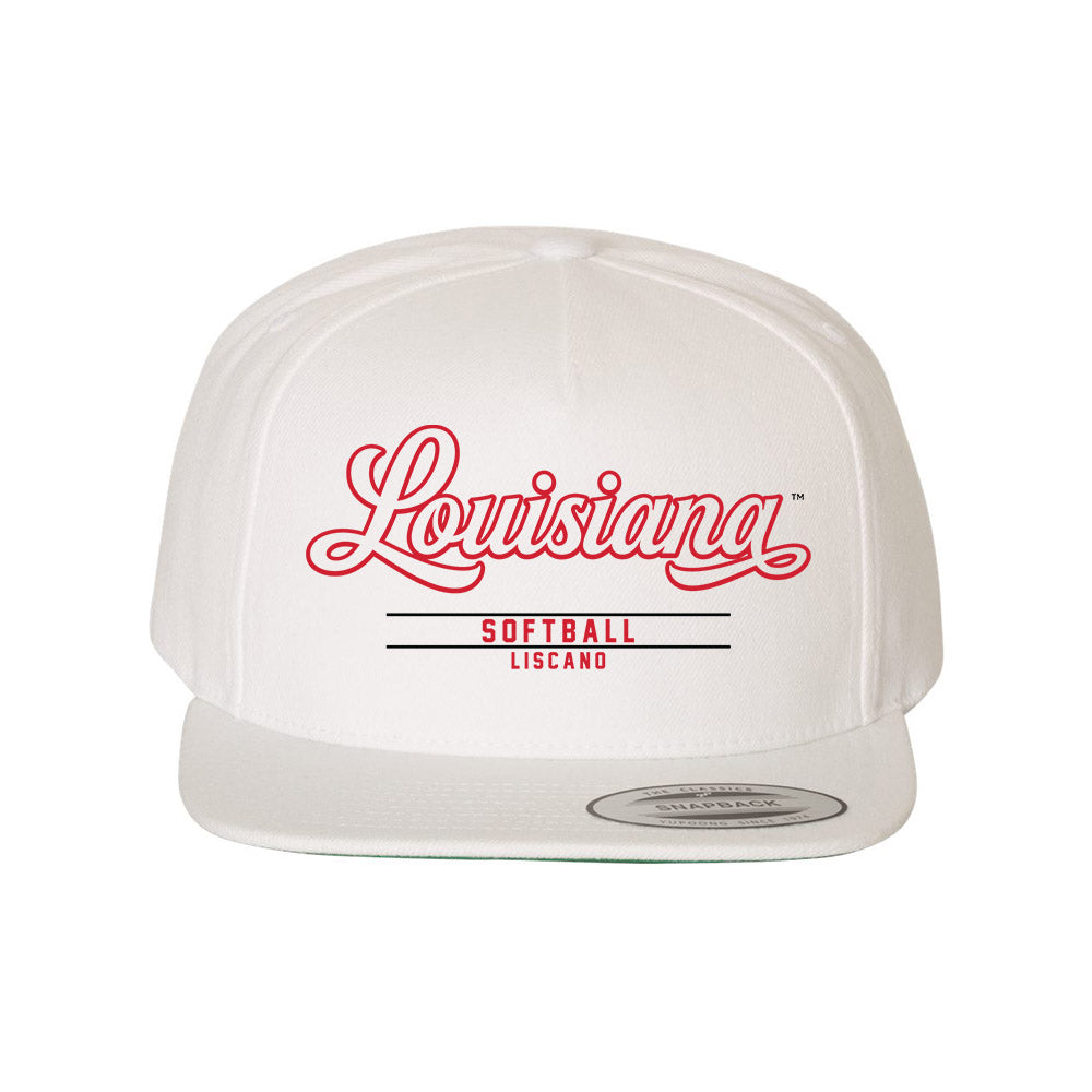 Louisiana - NCAA Softball : Mia Liscano - Snapback Hat-0