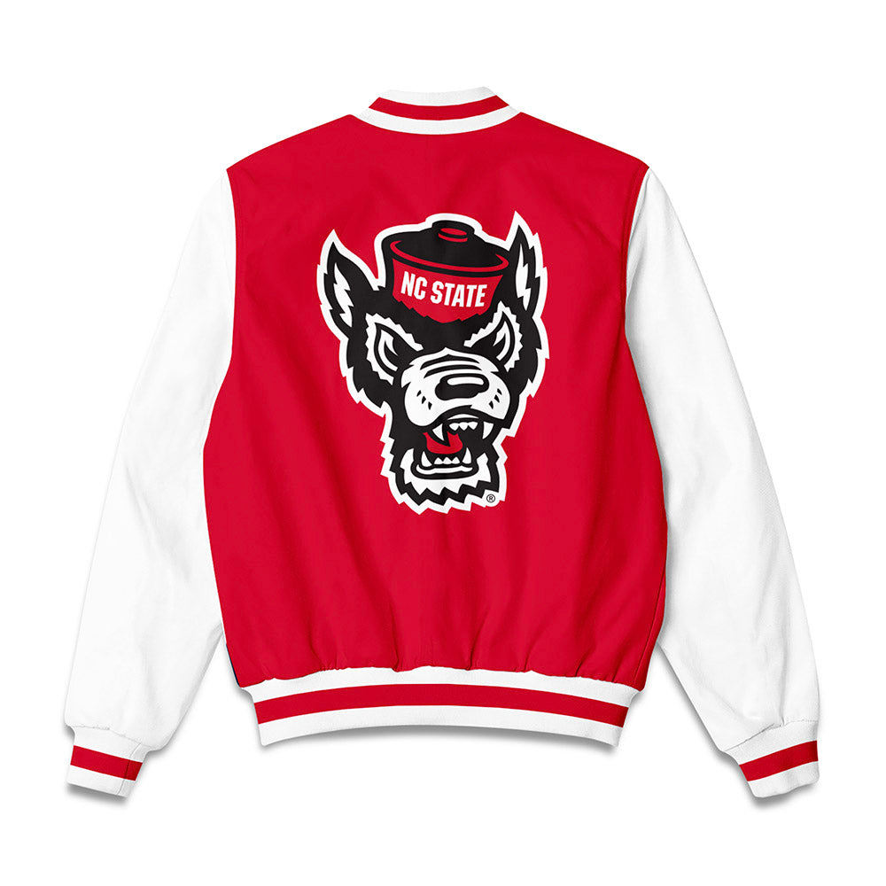 NC State - NCAA Men's Basketball : Jerry Deng - Bomber Jacket-1