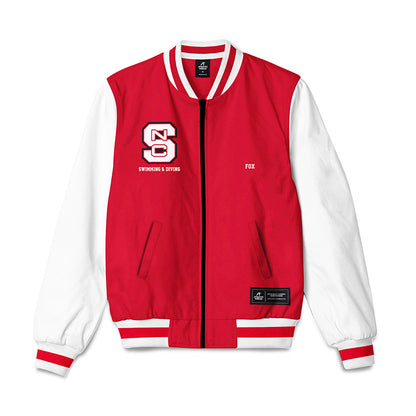 NC State - NCAA Men's Swimming & Diving : Jerry Fox - Bomber Jacket