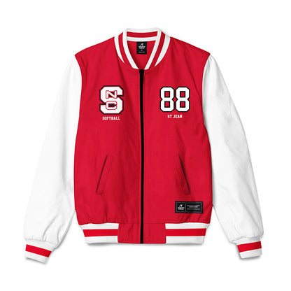 NC State - NCAA Softball : Lisey St Jean - Bomber Jacket