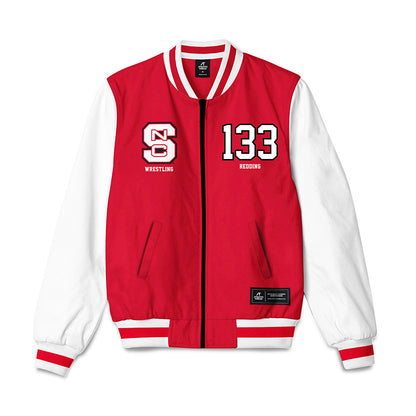 NC State - NCAA Wrestling : Zachary Redding - Bomber Jacket-0