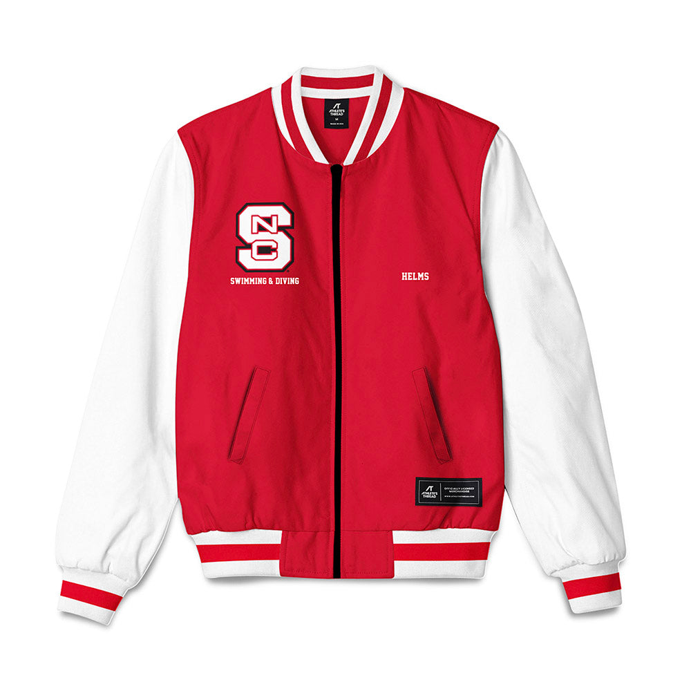 NC State - NCAA Women's Swimming & Diving : Katherine Helms - Bomber Jacket
