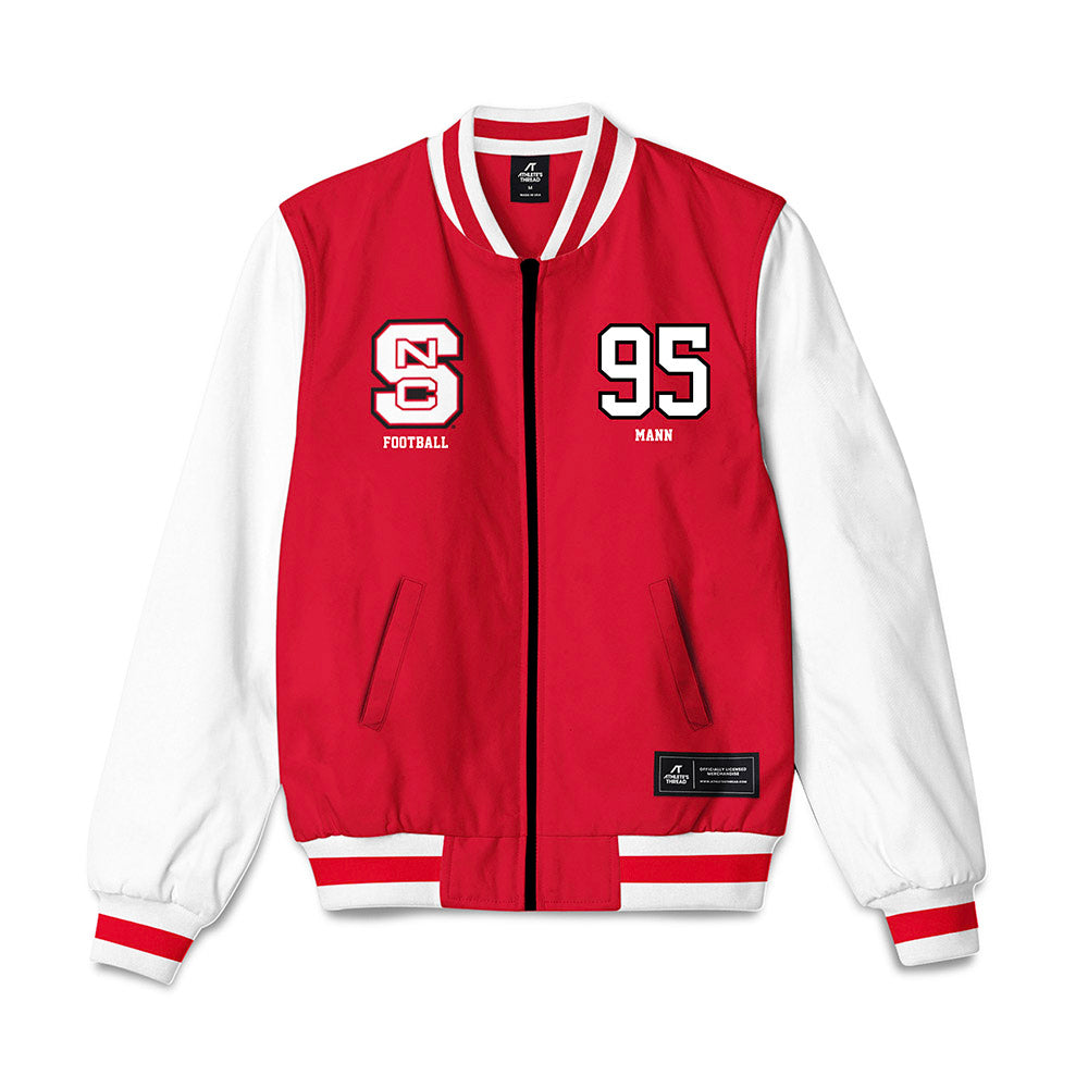 NC State - NCAA Football : Jake Mann - Bomber Jacket-0