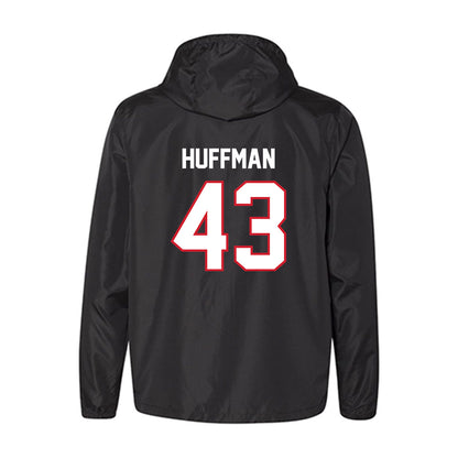 NC State - NCAA Football : Nathan Huffman - Windbreaker-1