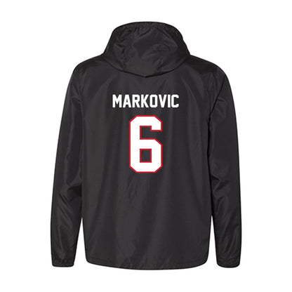 NC State - NCAA Men's Soccer : Nikola Markovic - Windbreaker-1