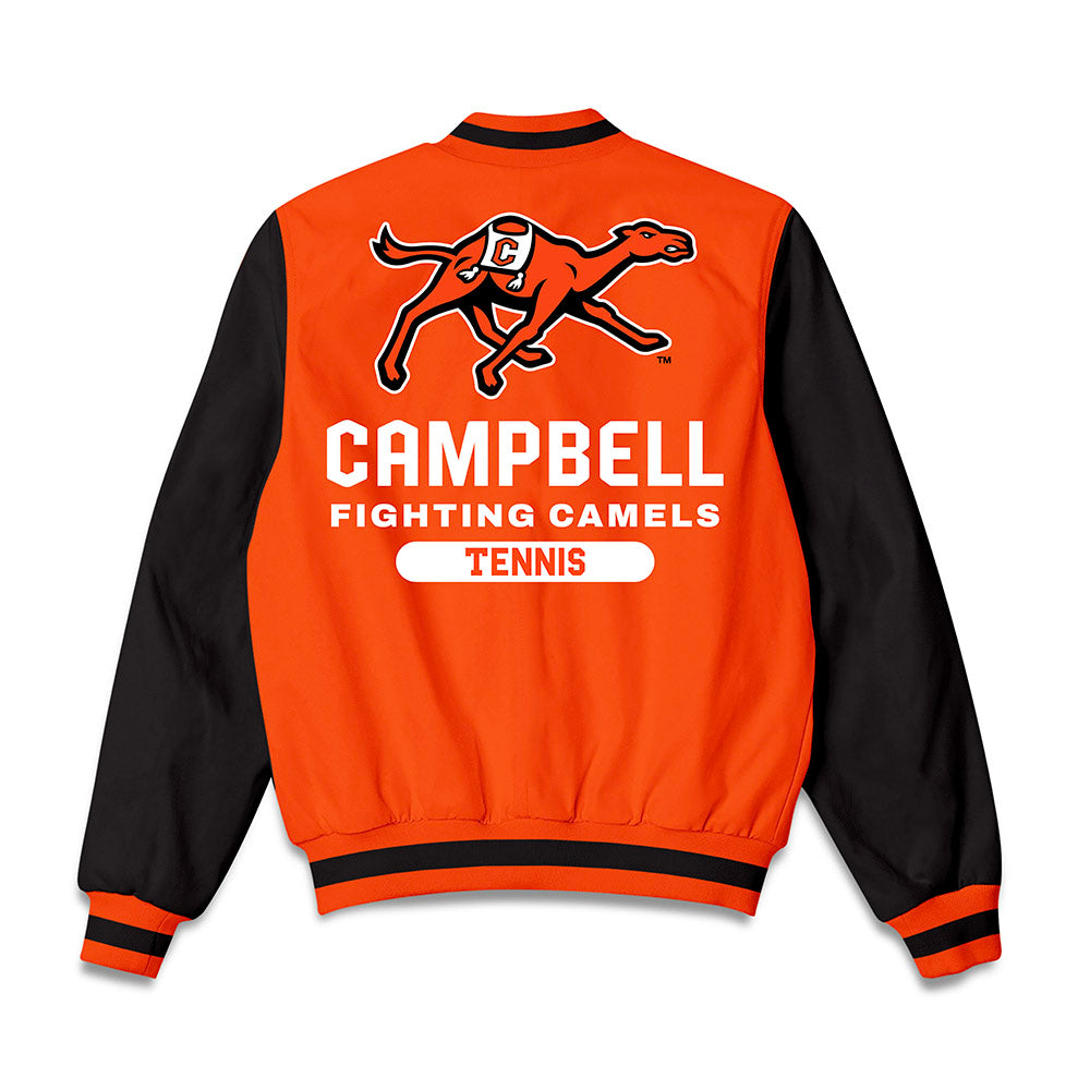 Campbell - NCAA Men's Tennis : Kenji Kobi-Jackson - Bomber Jacket-1
