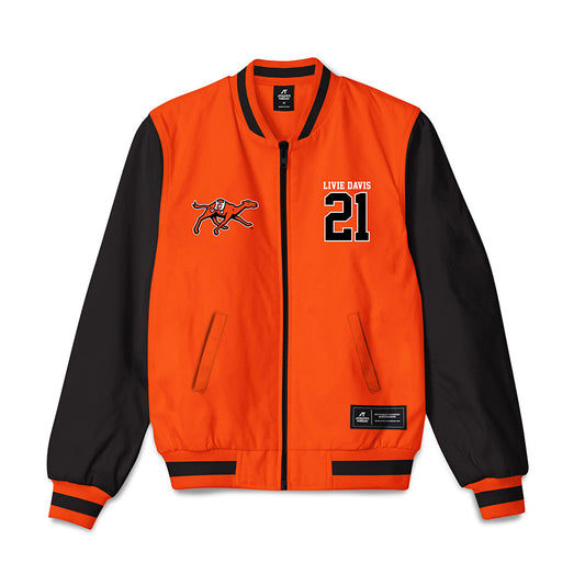 Campbell - NCAA Softball : livie davis - Bomber Jacket-0