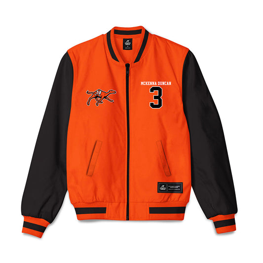 Campbell - NCAA Women's Lacrosse : McKenna Duncan - Bomber Jacket-0