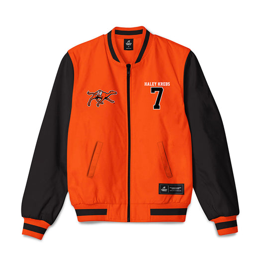 Campbell - NCAA Softball : Haley Krebs - Bomber Jacket-0