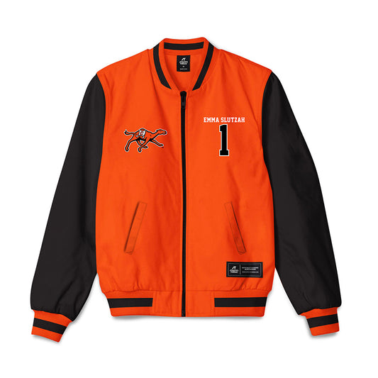 Campbell - NCAA Softball : Emma Slutzah - Bomber Jacket-0