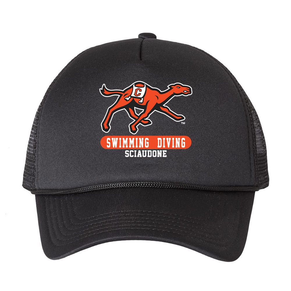 Campbell - NCAA Women's Swimming & Diving : Gaby Sciaudone - Trucker Hat-0
