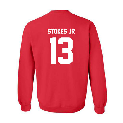 Utah - NCAA Football : Jason Stokes Jr - Classic Shersey Crewneck Sweatshirt-1