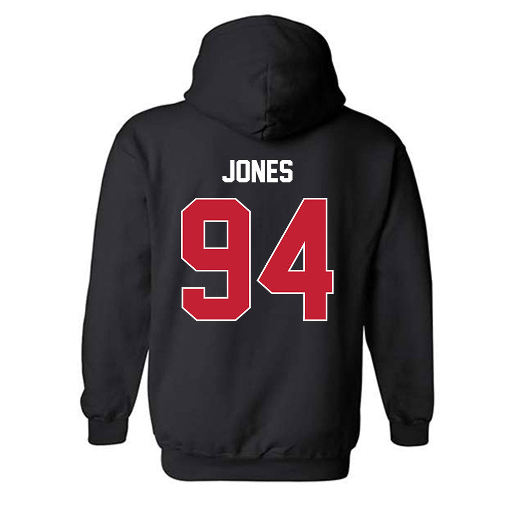 Utah - NCAA Football : Jaxson Jones - Classic Shersey Hooded Sweatshirt-1