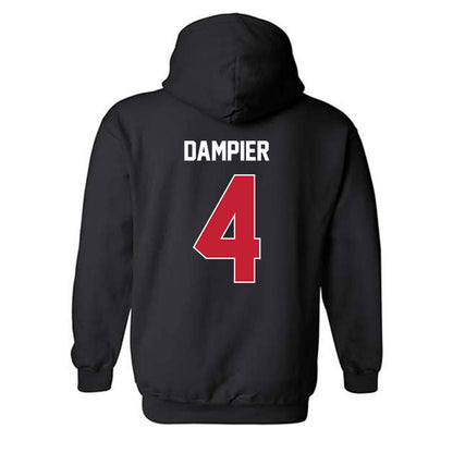 Utah - NCAA Football : Devon Dampier - Classic Shersey Hooded Sweatshirt-1