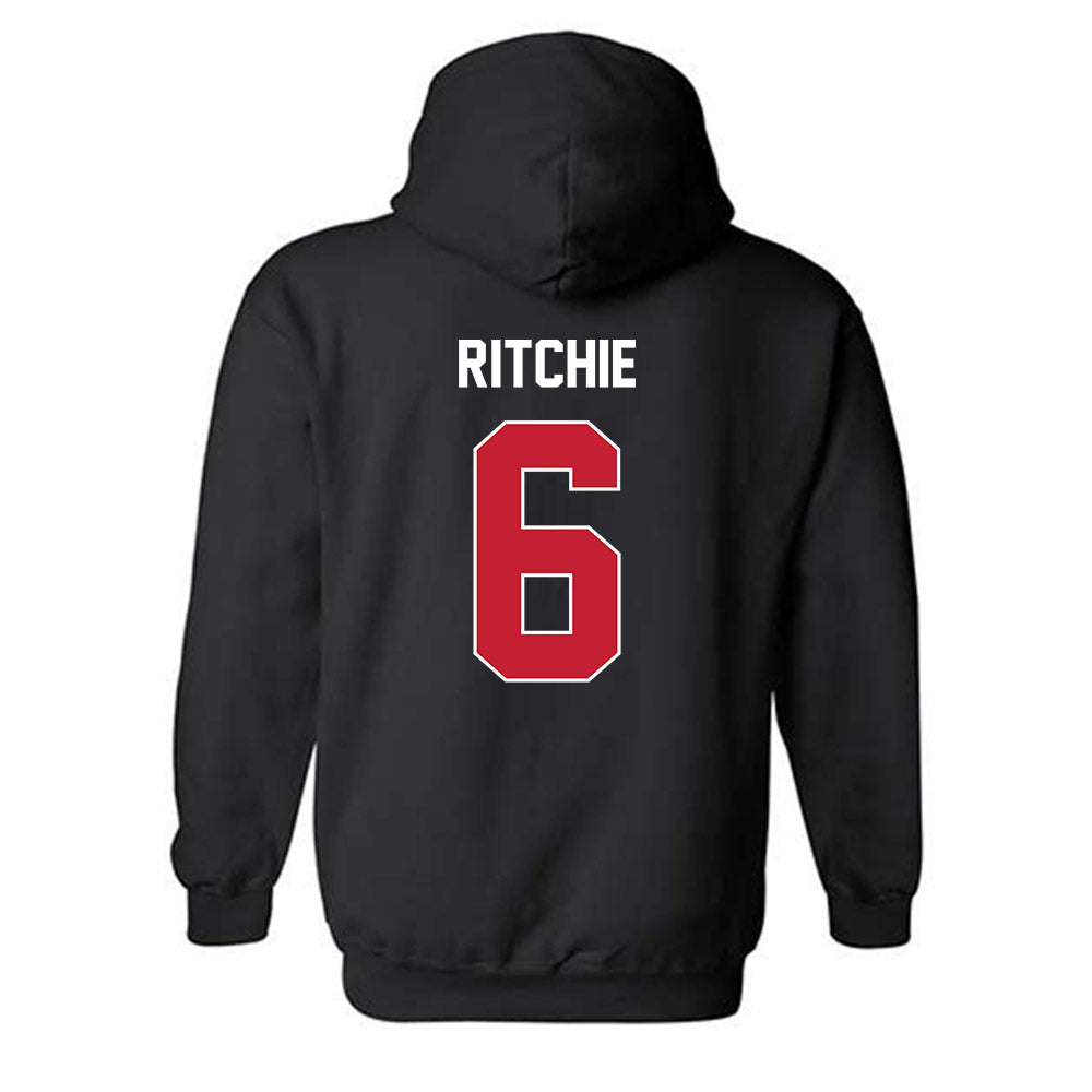 Utah - NCAA Football : Nate Ritchie - Classic Shersey Hooded Sweatshirt-1
