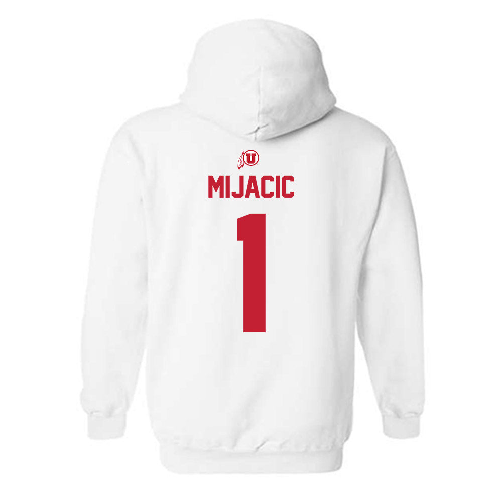 Utah - NCAA Women's Volleyball : Lana Mijacic - Classic Shersey Hooded Sweatshirt-1