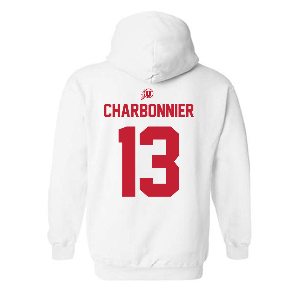 Utah - NCAA Men's Lacrosse : Luc Charbonnier - Classic Shersey Hooded Sweatshirt-1