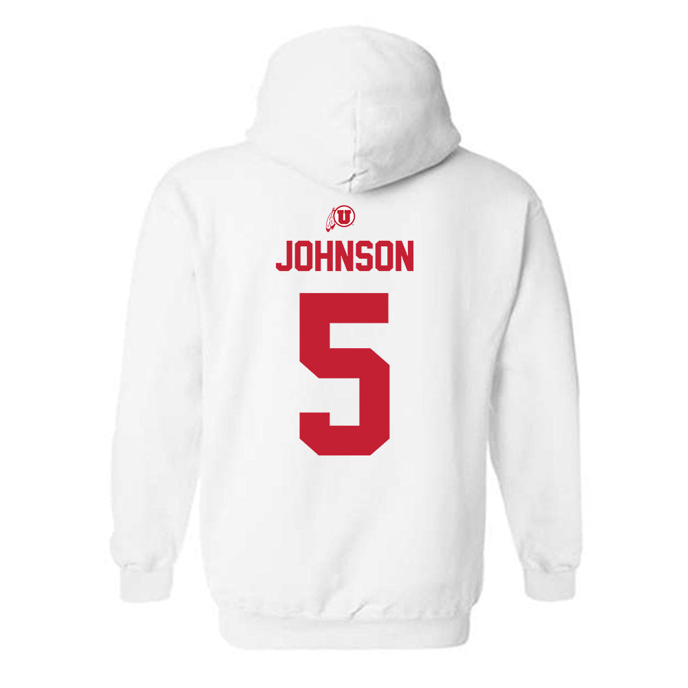 Utah - NCAA Football : Tao Johnson - Classic Shersey Hooded Sweatshirt-1