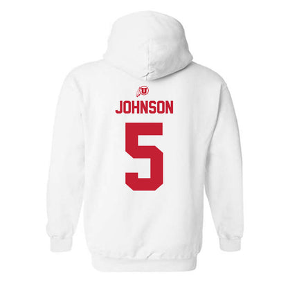 Utah - NCAA Football : Tao Johnson - Classic Shersey Hooded Sweatshirt-1