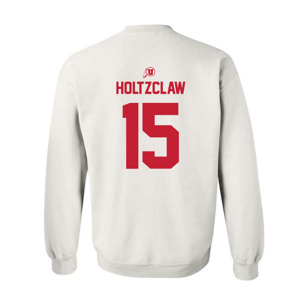 Utah - NCAA Football : Lance Holtzclaw - Classic Shersey Crewneck Sweatshirt-1