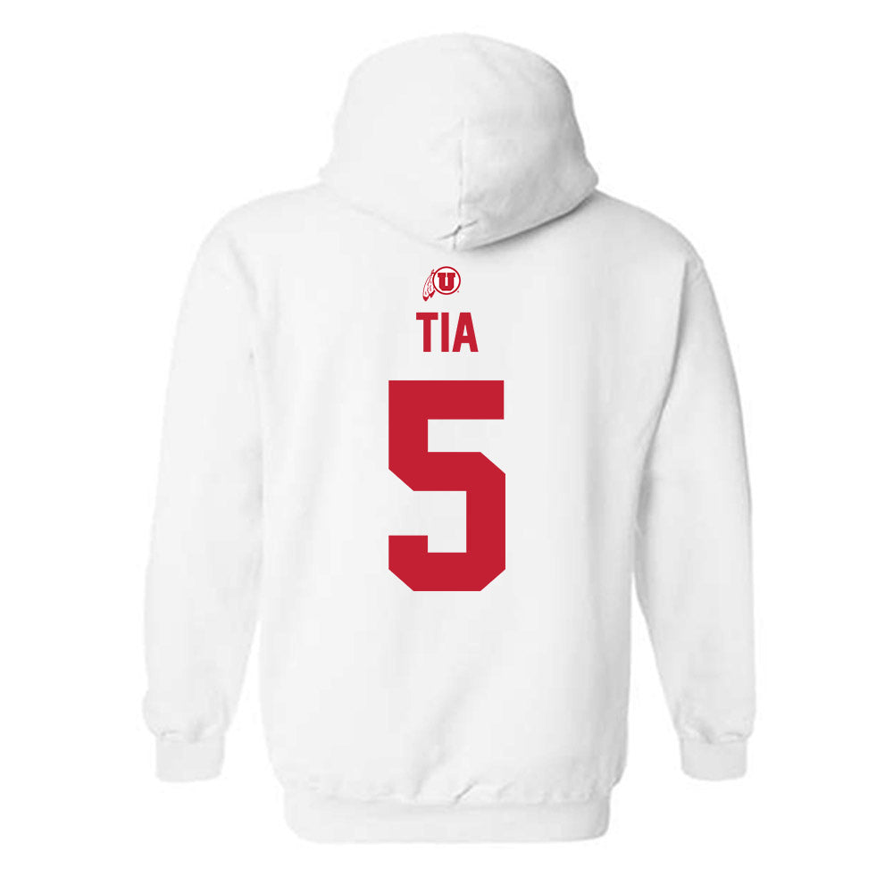Utah - NCAA Football : Otto Tia - Classic Shersey Hooded Sweatshirt-1