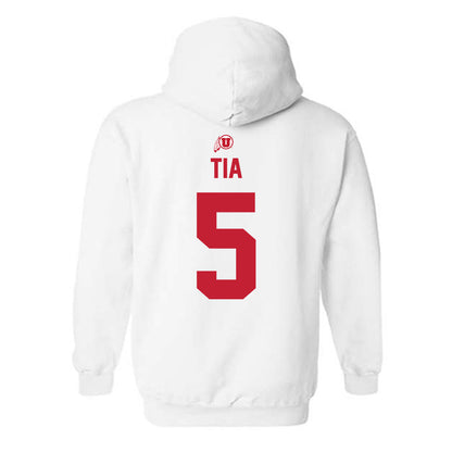 Utah - NCAA Football : Otto Tia - Classic Shersey Hooded Sweatshirt-1