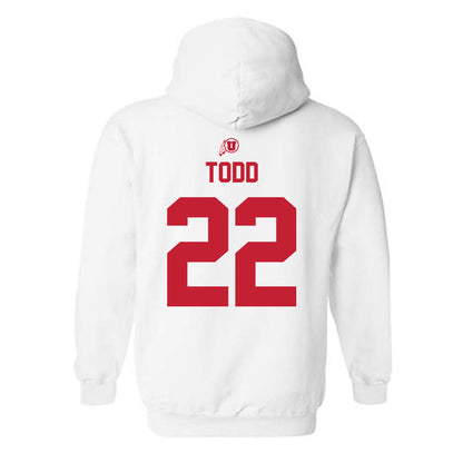 Utah - NCAA Women's Basketball : Ella Todd - Classic Shersey Hooded Sweatshirt-1