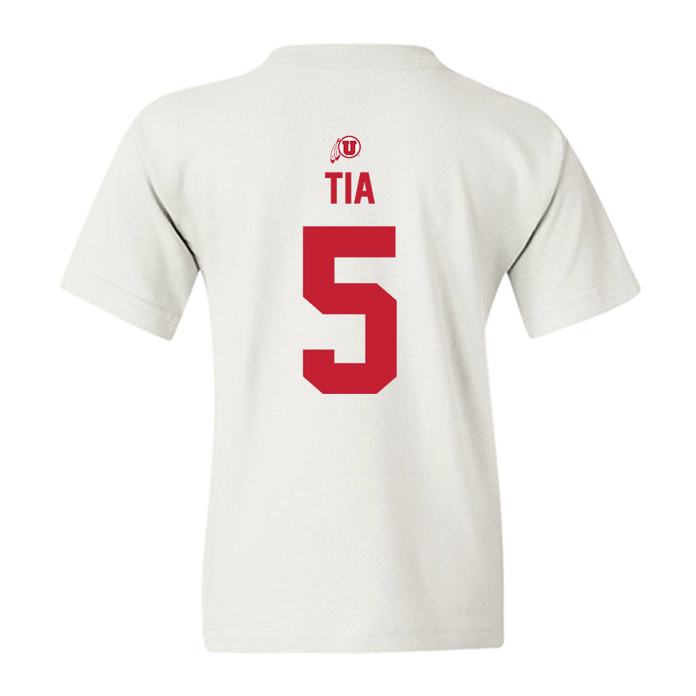 Utah - NCAA Football : Otto Tia - Classic Shersey Youth T-Shirt-1