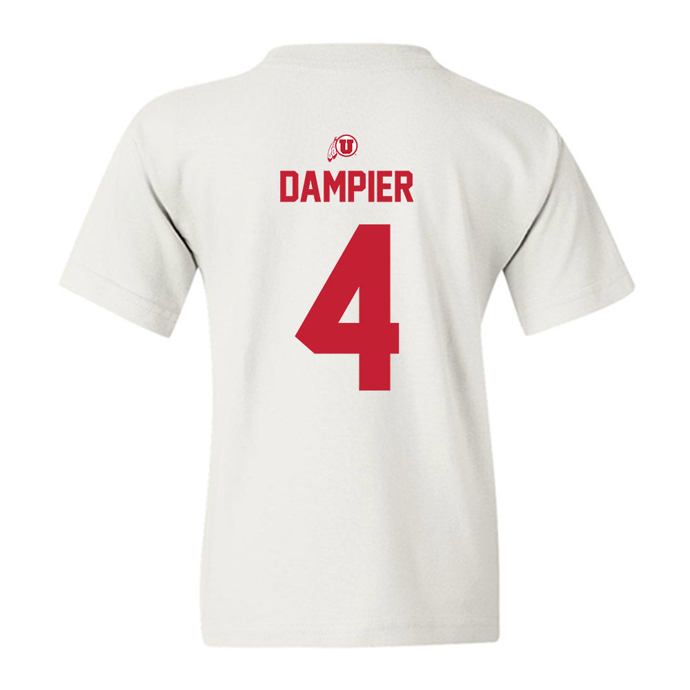 Utah - NCAA Football : Devon Dampier - Classic Shersey Youth T-Shirt-1