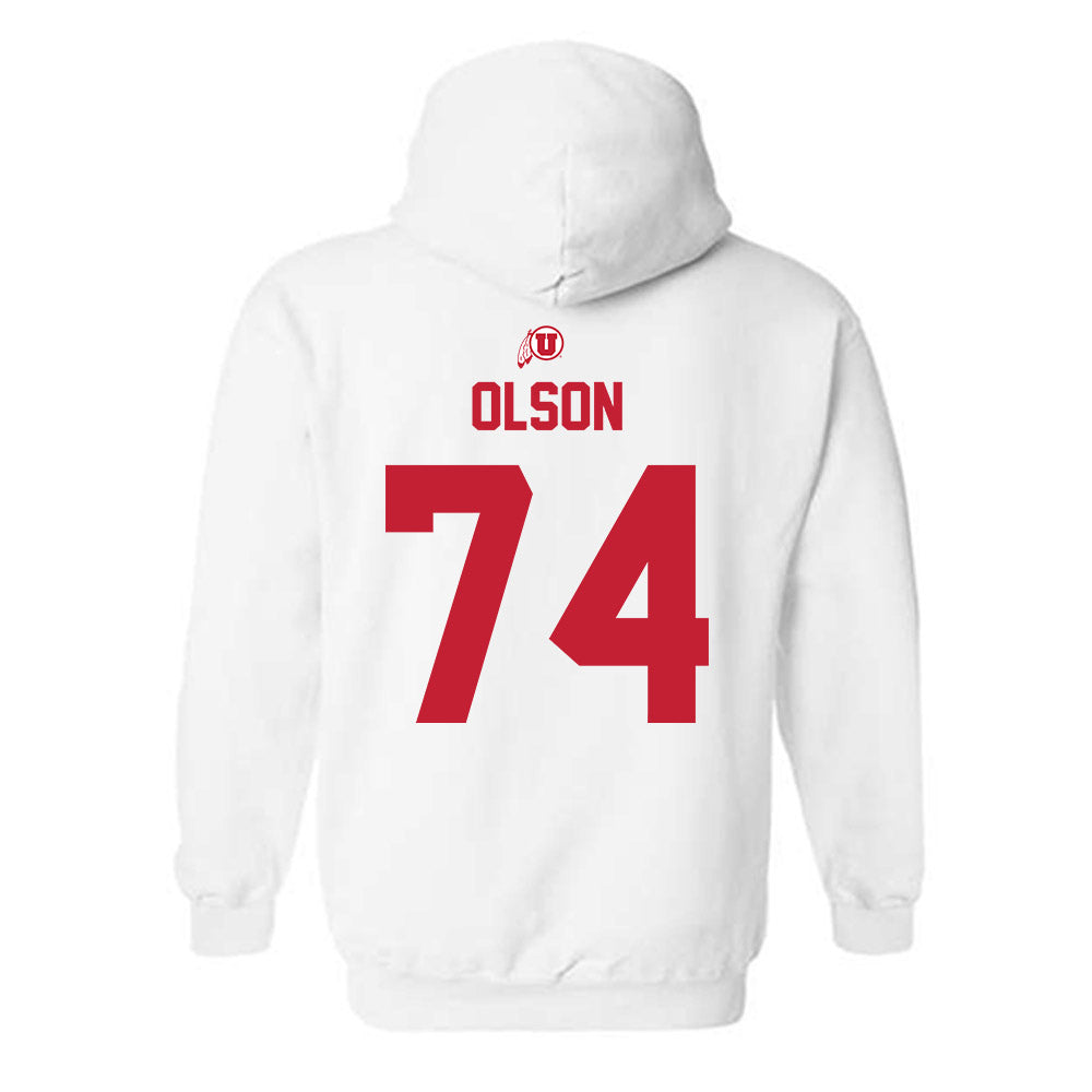 Utah - NCAA Football : Keith Olson - Classic Shersey Hooded Sweatshirt-1