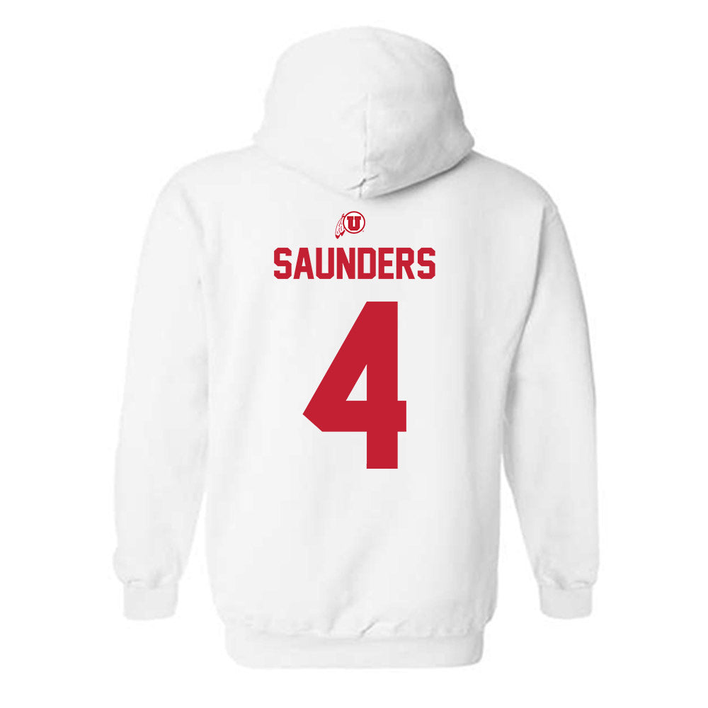 Utah - NCAA Football : Donovan Saunders - Classic Shersey Hooded Sweatshirt-1