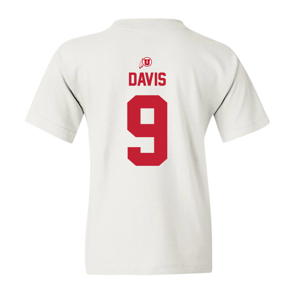 Utah - NCAA Football : Ryan Davis - Classic Shersey Youth T-Shirt-1