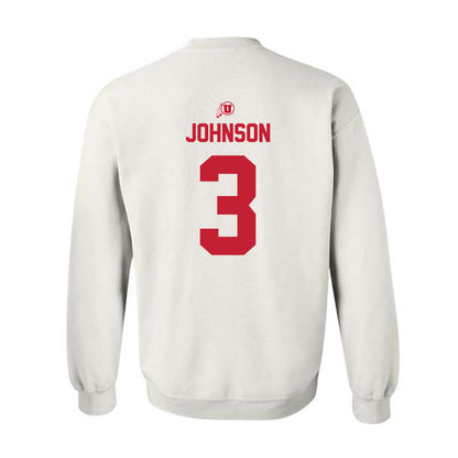 Utah - NCAA Football : Nate Johnson - Classic Shersey Crewneck Sweatshirt-1