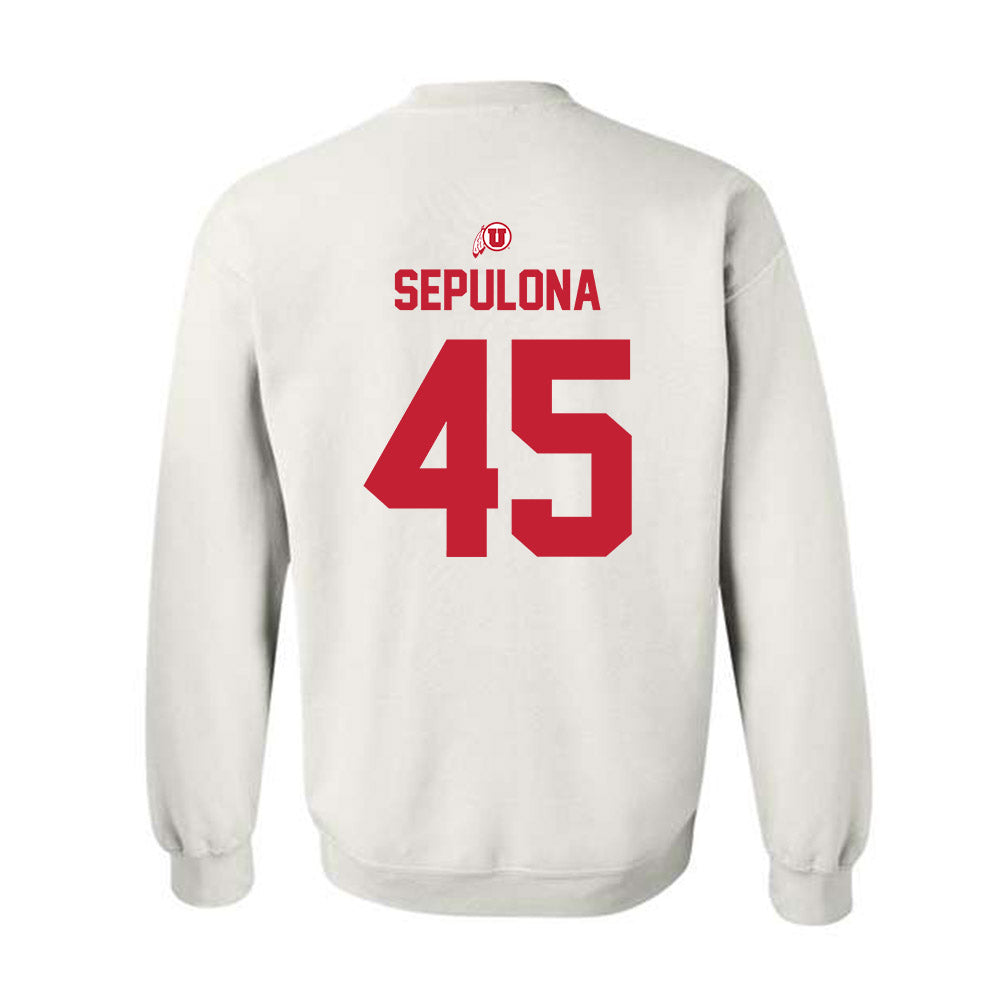 Utah - NCAA Football : Pupualii Sepulona - Classic Shersey Crewneck Sweatshirt-1