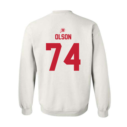 Utah - NCAA Football : Keith Olson - Classic Shersey Crewneck Sweatshirt-1