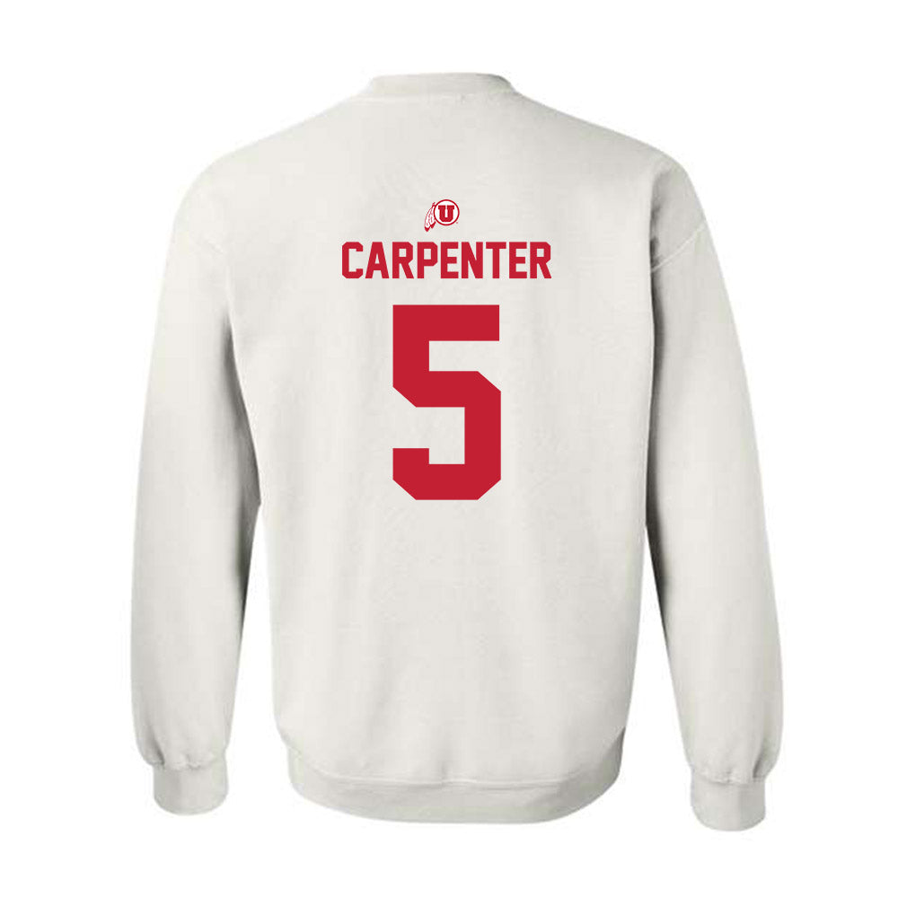 Utah - NCAA Baseball : Kaden Carpenter - Classic Shersey Crewneck Sweatshirt-1