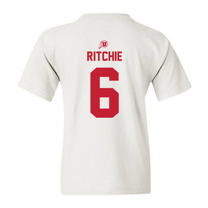 Utah - NCAA Football : Nate Ritchie - Classic Shersey Youth T-Shirt-1